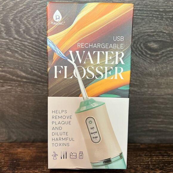 Pursonic USB Rechargeable Water Flosser in Mint and White. New in Box! - Picture 5 of 9